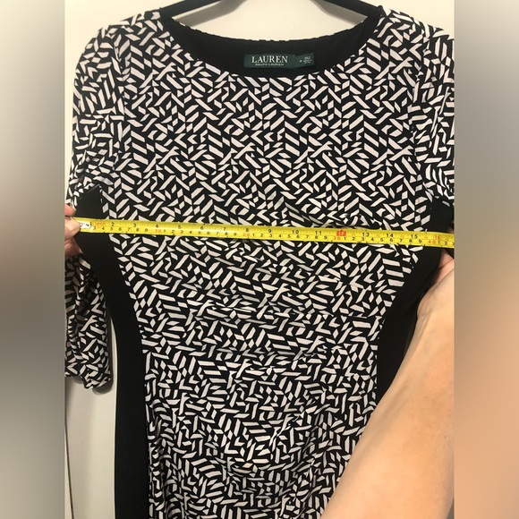 Lauren by Ralph Lauren Black & White Dress Size 4 - Picture 8 of 9